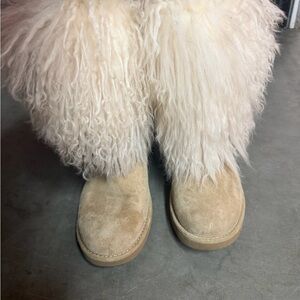 UGG Cream Shearling Winter Boots